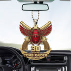 Tomb Raider 30th Anniversary Custom shape 1-sided Acrylic Car Ornament – GNE4897