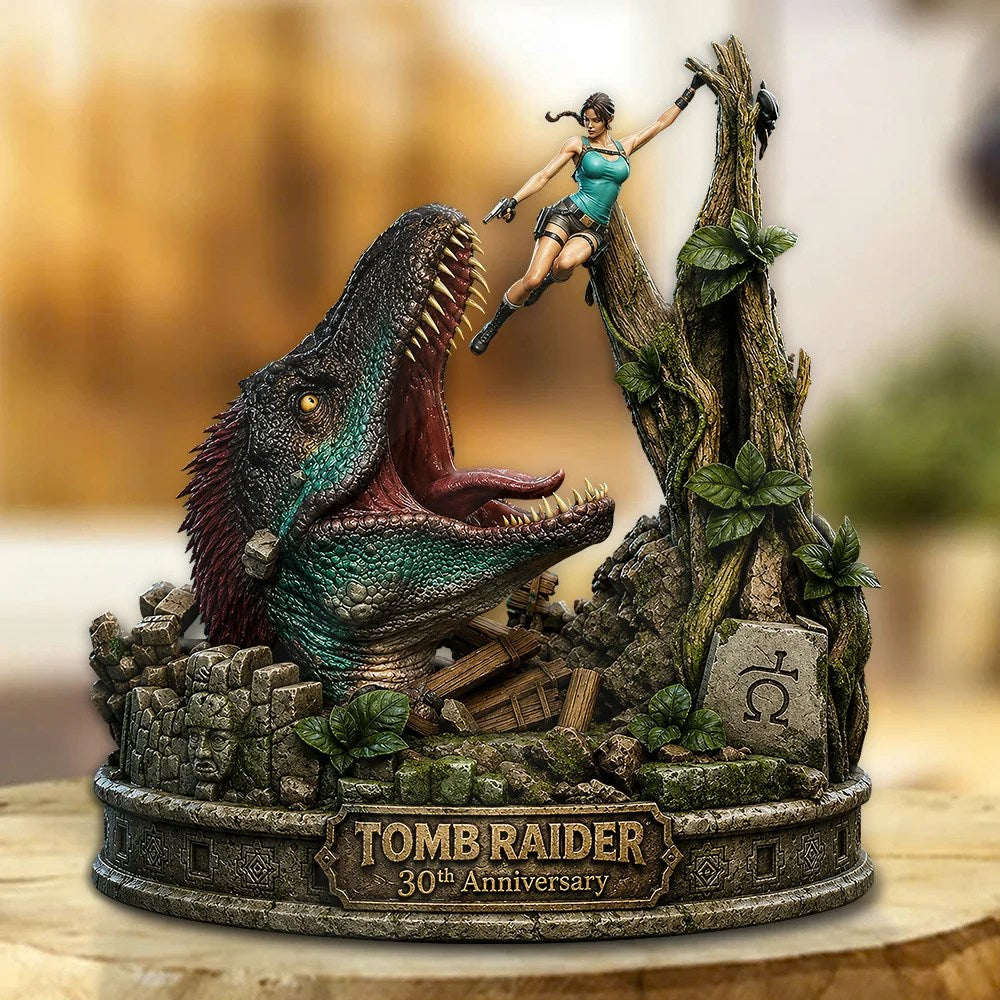 Tomb Raider 30th Anniversary Custom Shape Acrylic Plaque – GNE8355