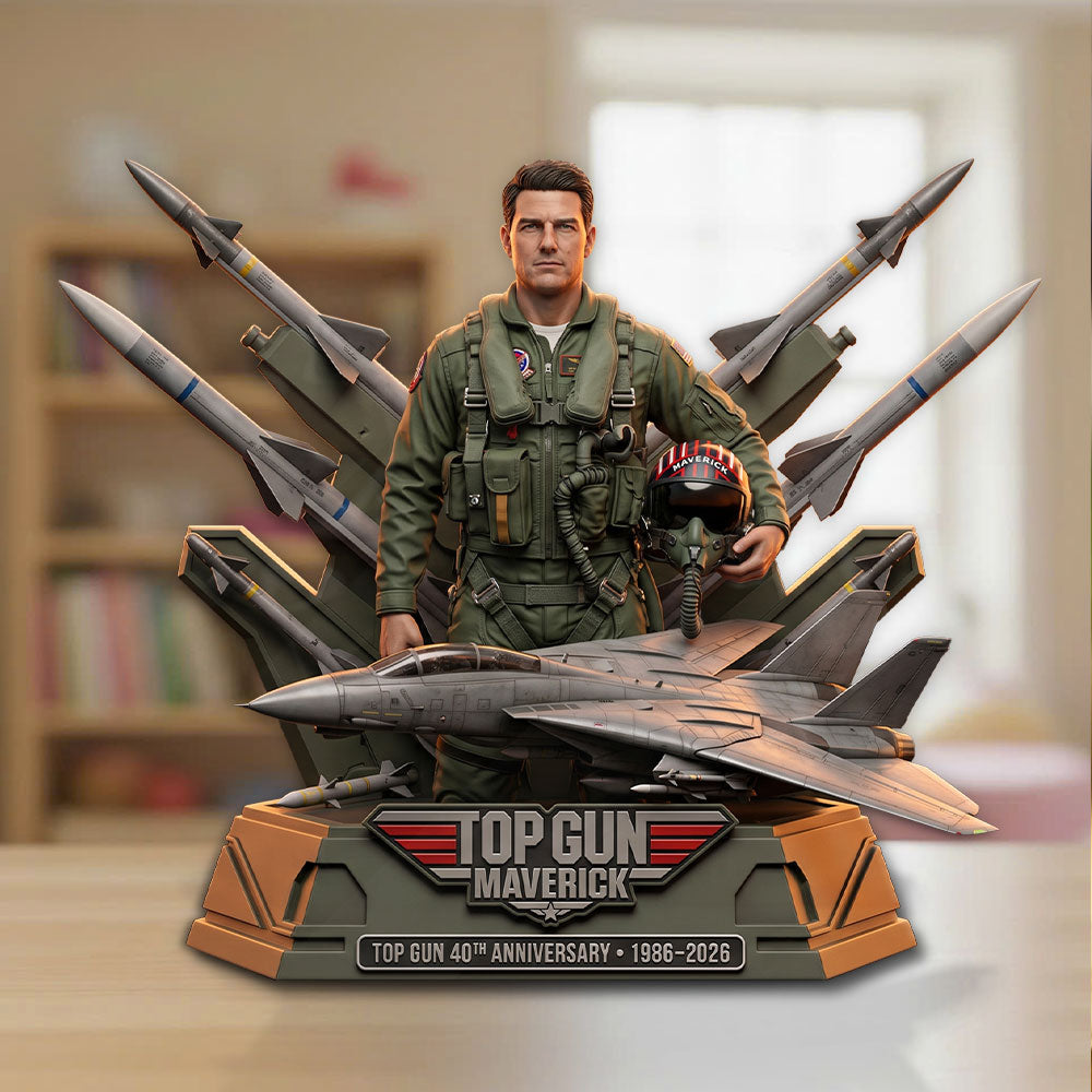 Top Gun 40th Anniversary 2026 Custom Shape Acrylic Plaque – TMTHU5387