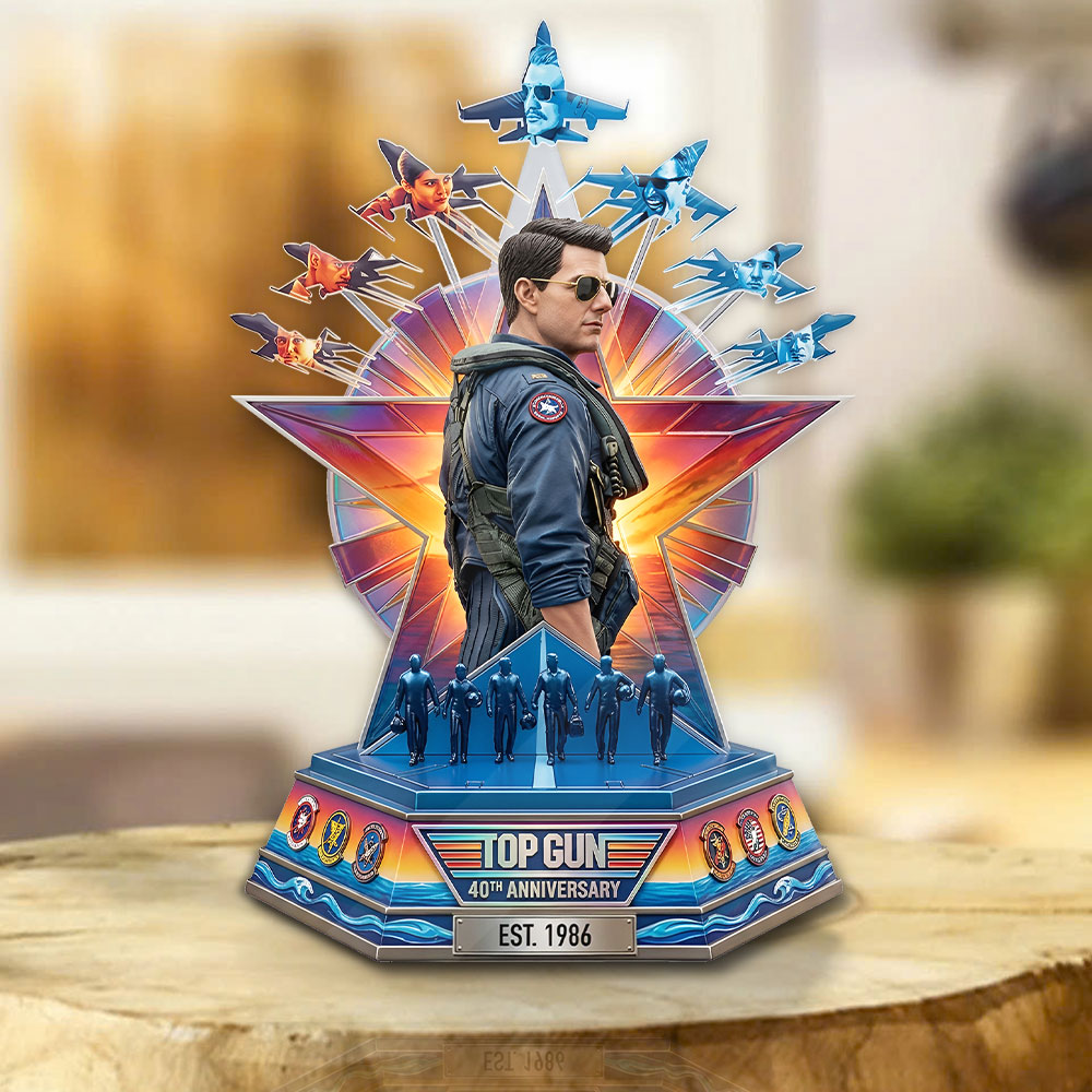 Top Gun 40th Anniversary Custom Shape Acrylic Plaque – TMTHU5573