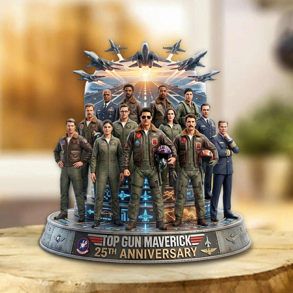 Top Gun 40th Anniversary Custom Shape Acrylic Plaque – TMTHU6249