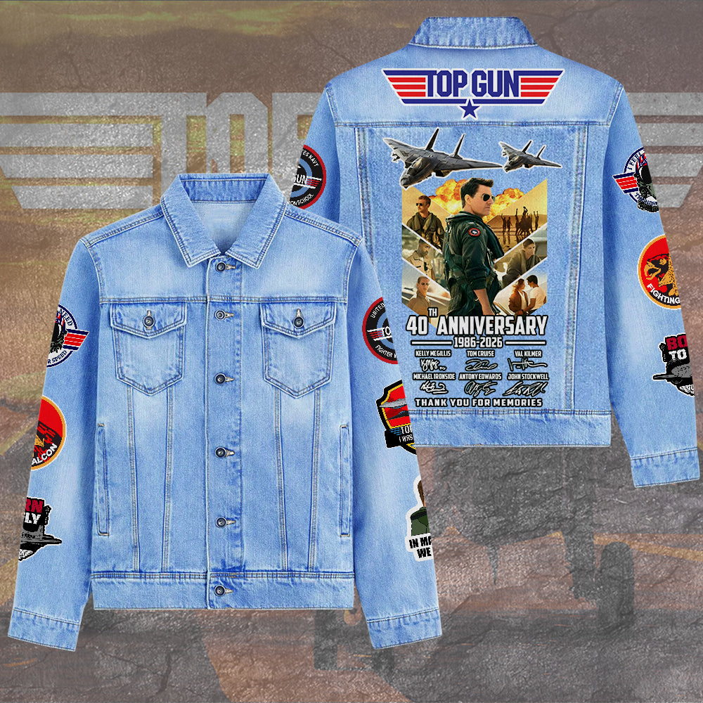 Top Gun 40th Anniversary 2D Denim Jacket – TANTN19914