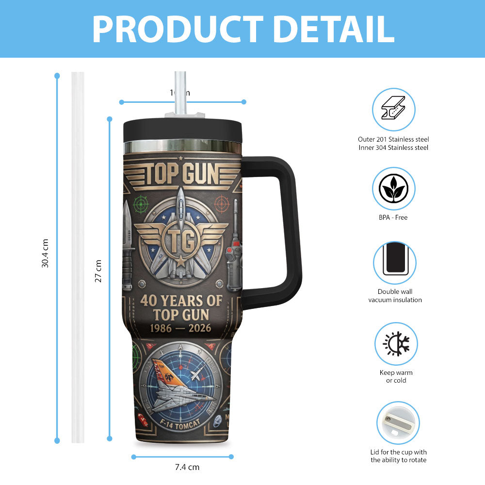 Top Gun 40th Anniversary 40oz Tumbler – TMTHU5905