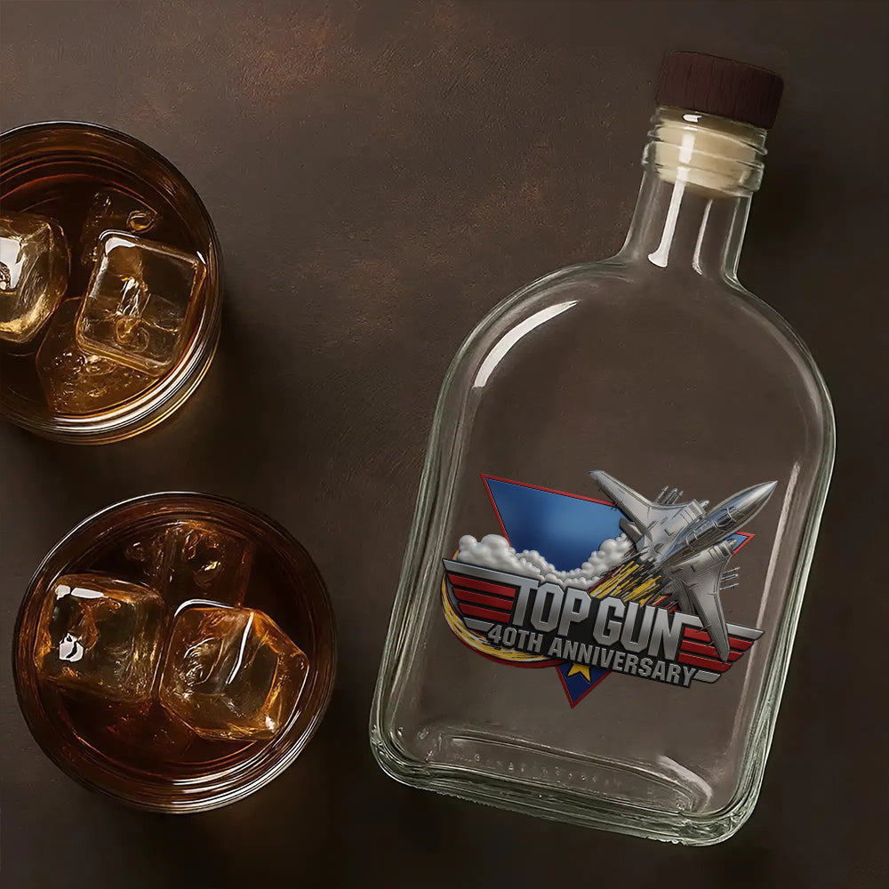 Top Gun 40th Anniversary 25oz Empty Whiskey Bottle – TMTHU6112
