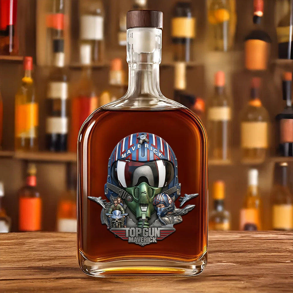 Top Gun 40th Anniversary 25oz Empty Whiskey Bottle – TMTHU6113