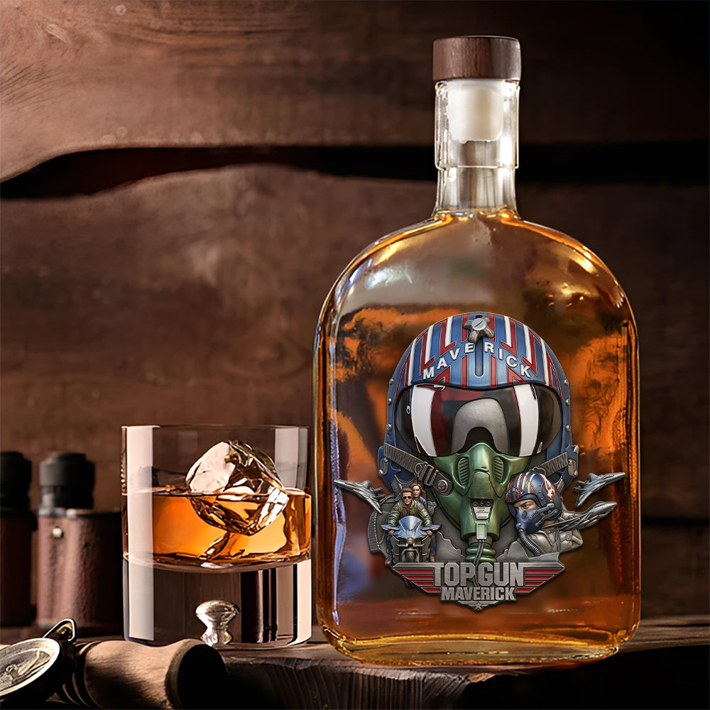Top Gun 40th Anniversary 25oz Empty Whiskey Bottle – TMTHU6113
