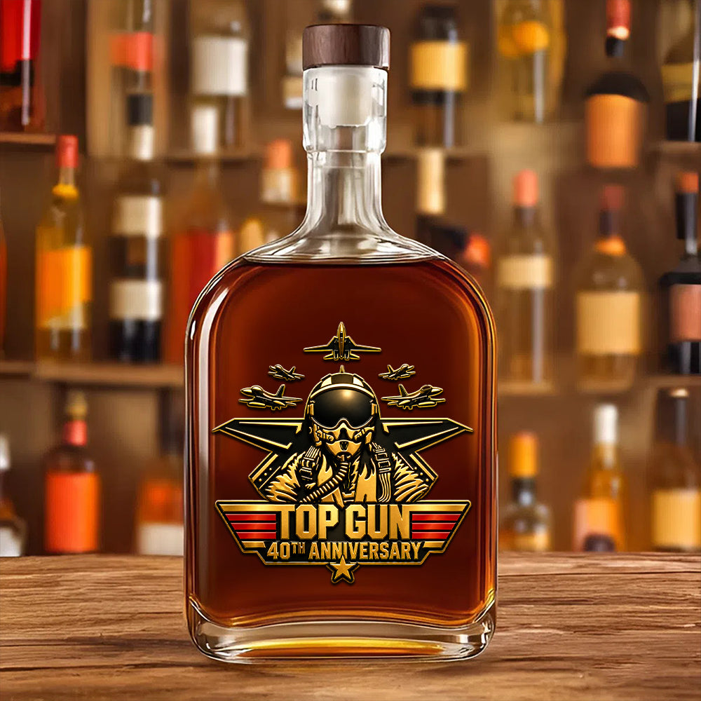 Top Gun 40th Anniversary 25oz Empty Whiskey Bottle – TMTHU6114