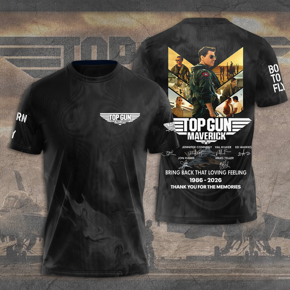 Top Gun 40th Anniversary 2026 3D Apparel – TANTN19377