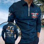 Top Gun 40th Anniversary Zip Polo Shirt – HOATT17703