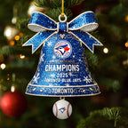 Toronto Blue Jays 2025 American League Champions Custom Shape 2-sided Acrylic Ornament – HOATT15112