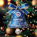 Toronto Blue Jays 2025 American League Champions Custom Shape 2-sided Acrylic Ornament – HOATT15112