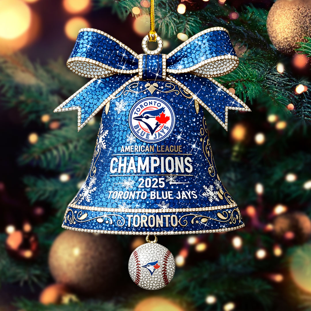 Toronto Blue Jays 2025 American League Champions Custom Shape 2-sided Acrylic Ornament – HOATT15112
