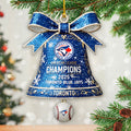 Toronto Blue Jays 2025 American League Champions Custom Shape 2-sided Acrylic Ornament – HOATT15112