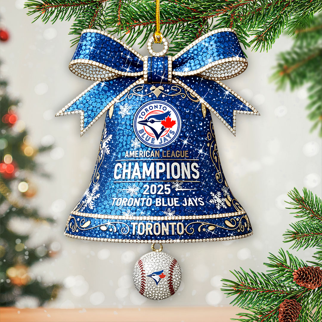 Toronto Blue Jays 2025 American League Champions Custom Shape 2-sided Acrylic Ornament – HOATT15112