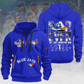 Toronto Blue Jays 2025 American League Champions 2D Quarter Zip Hoodie – HOATT14576
