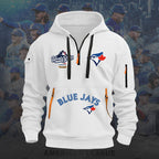Toronto Blue Jays 2025 American League Champions 2D Quarter Zip Hoodie – HOATT14618