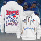 Toronto Blue Jays 2025 American League Champions 2D Quarter Zip Hoodie – MAITM13767