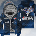 Toronto Blue Jays 2025 American League Champions 3D Fleece Zip Hoodie – HOATT14836