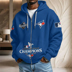 Toronto Blue Jays 2025 American League Champions 3D Unisex Waffle Hoodie – HOATT14996