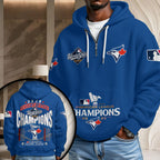 Toronto Blue Jays 2025 American League Champions 3D Unisex Waffle Hoodie – HOATT14997