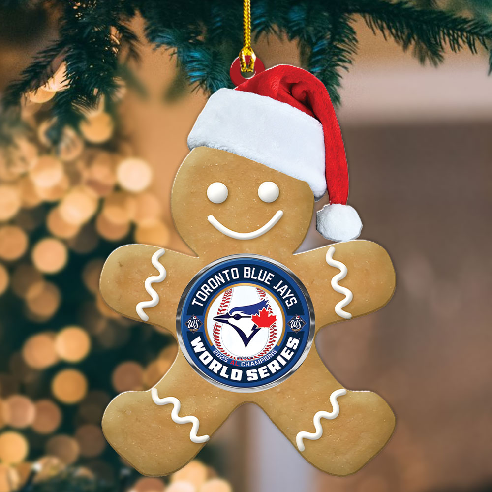 Toronto Blue Jays 2025 American League Champions Custom Shape 2-sided Acrylic Ornament – MAITM13910