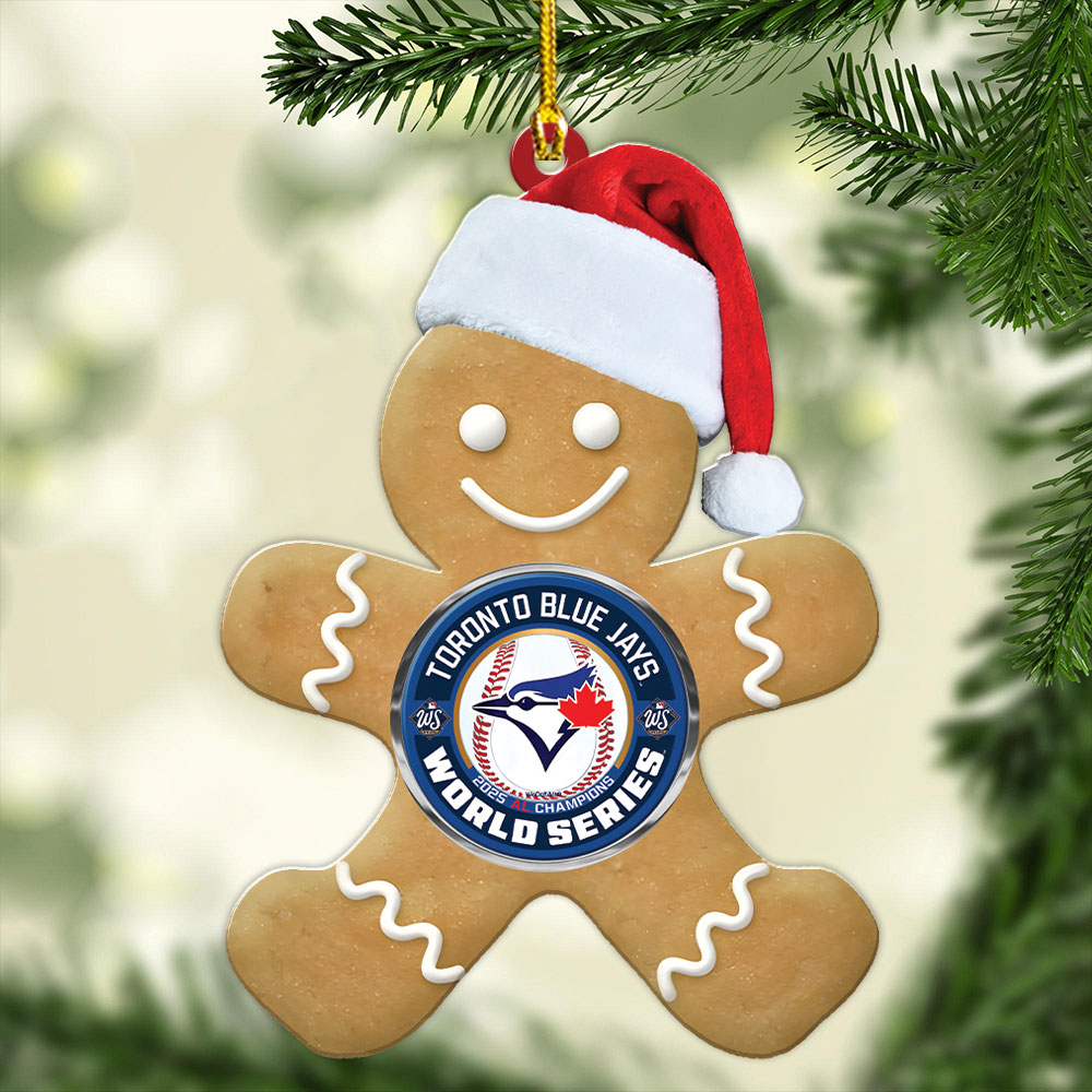 Toronto Blue Jays 2025 American League Champions Custom Shape 2-sided Acrylic Ornament – MAITM13910