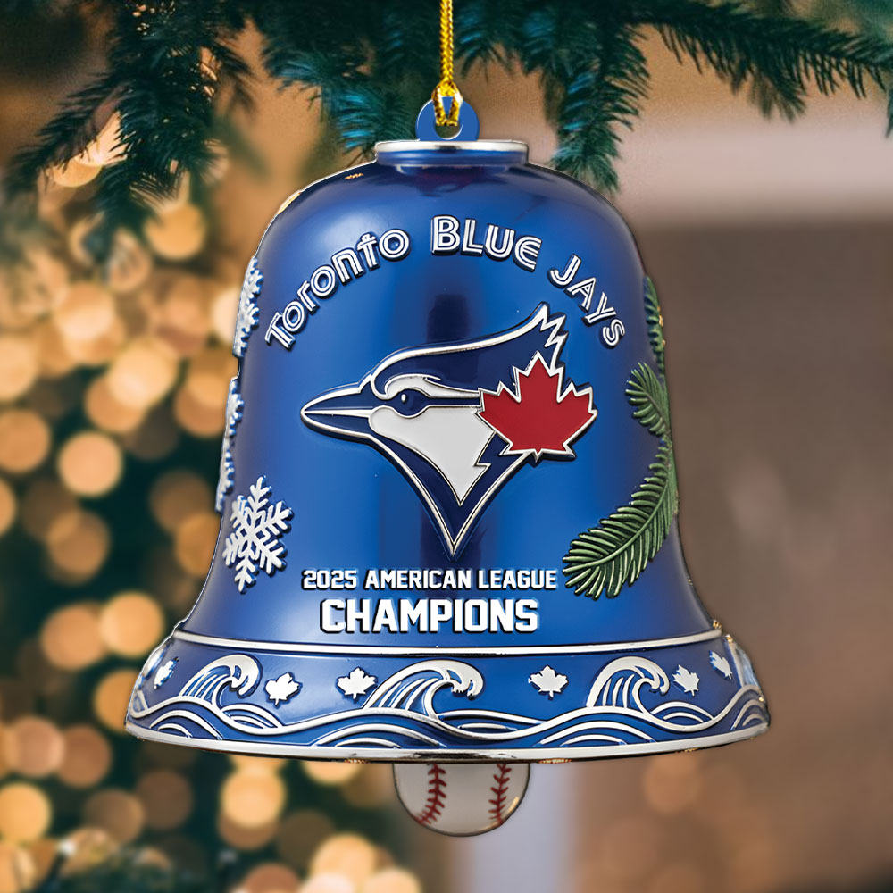 Toronto Blue Jays 2025 American League Champions Custom Shape 2-sided Acrylic Ornament – MAITM13867