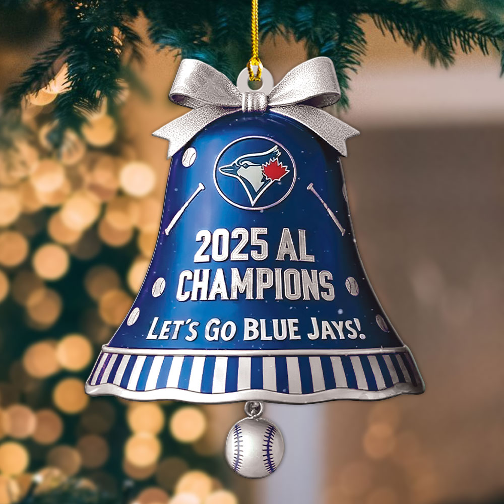 Toronto Blue Jays 2025 American League Champions Custom Shape 2-sided Acrylic Ornament – MAITM14063