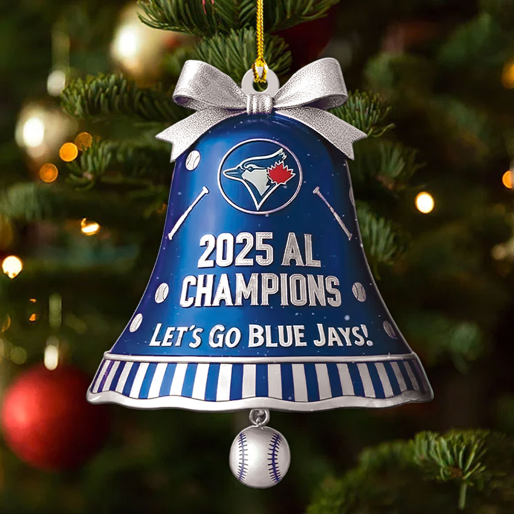 Toronto Blue Jays 2025 American League Champions Custom Shape 2-sided Acrylic Ornament – MAITM14063