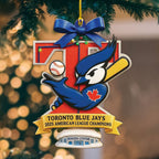 Toronto Blue Jays Custom Shape 2-sided Acrylic Ornament – MAITM13770