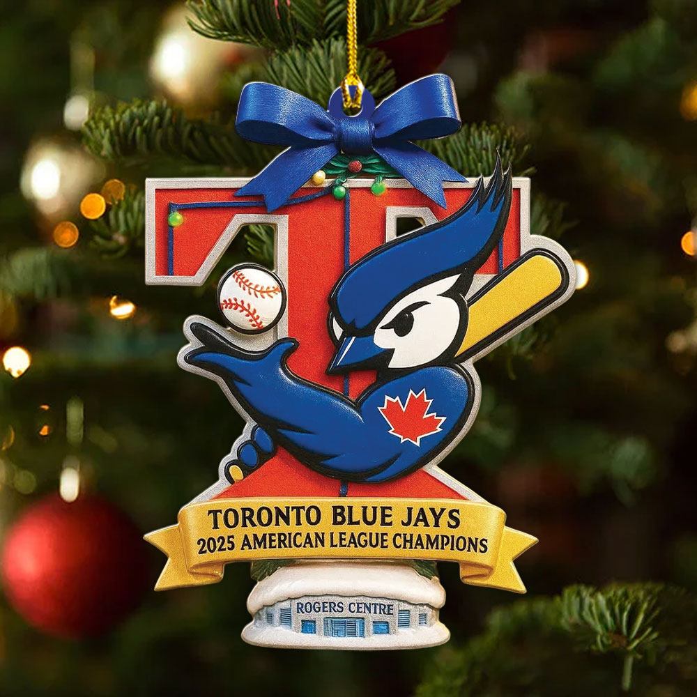 Toronto Blue Jays Custom Shape 2-sided Acrylic Ornament – MAITM13770
