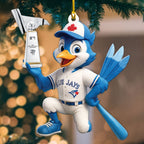 Toronto Blue Jays 2025 American League Champions Custom Shape 2-sided Acrylic Ornament – MAITM13783