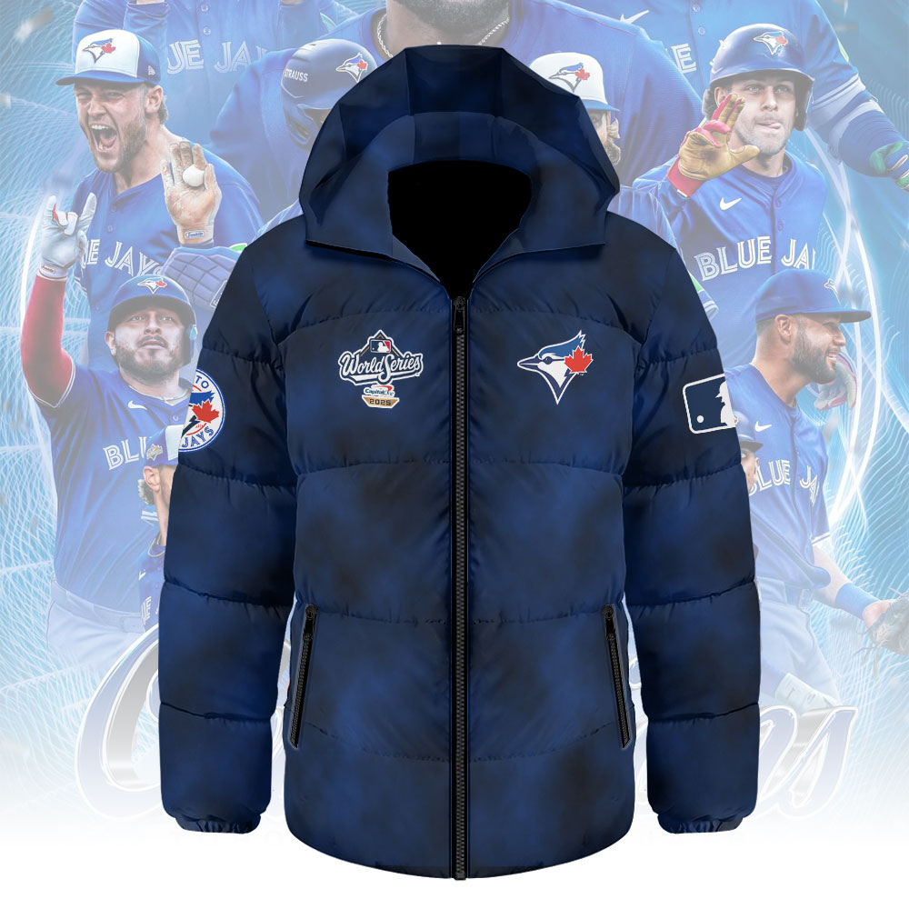 Toronto Blue Jays 2025 American League Champions Thickened Down Hooded Jacket – MAITM13890