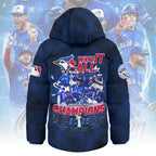 Toronto Blue Jays 2025 American League Champions Thickened Down Hooded Jacket – MAITM13891