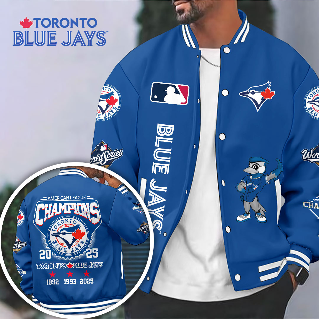 Toronto Blue Jays 2025 American League Champions Varsity Jacket – HOATT14831