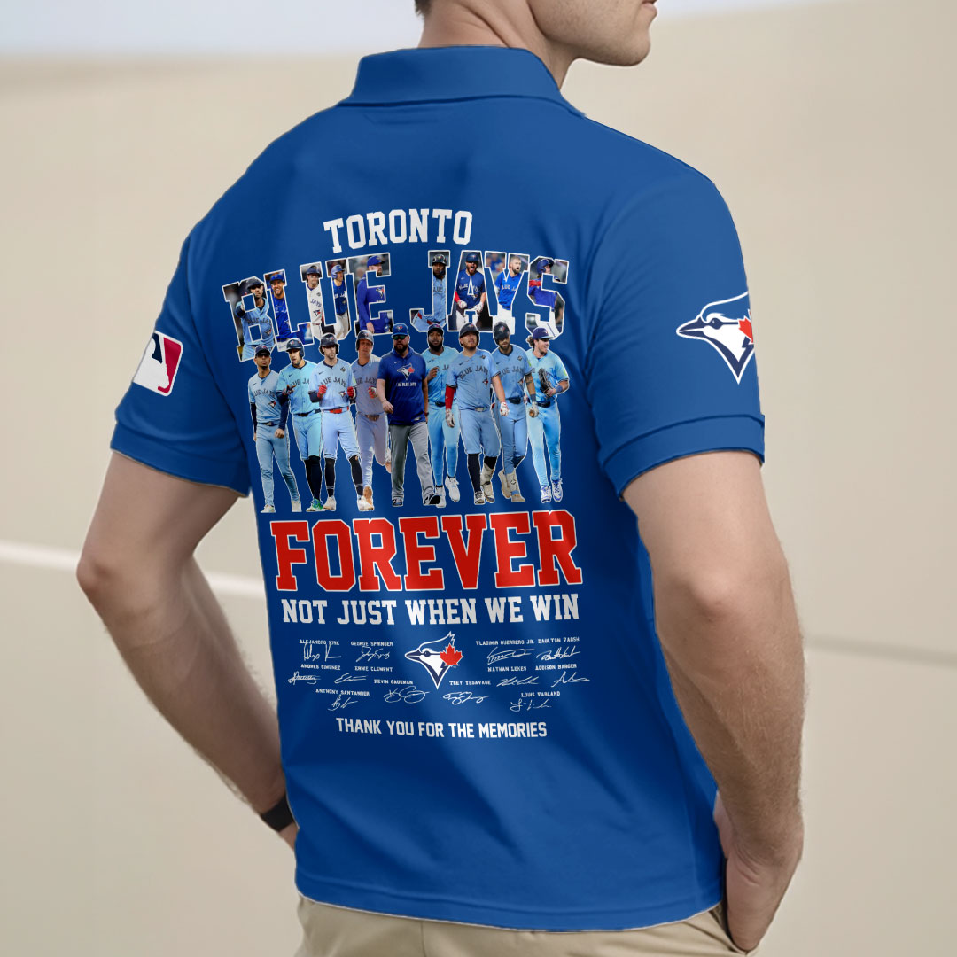 Toronto Blue Jays 2025 American League Champions Zip Polo Shirt – HOATT14830