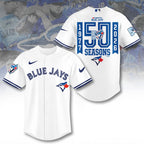 Toronto Blue Jays 50th Anniversary Baseball Jersey – TANTN21973