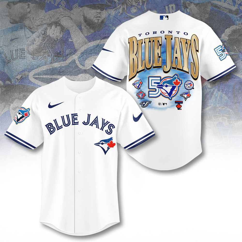 Toronto Blue Jays 50th Anniversary Baseball Jersey – TANTN21974