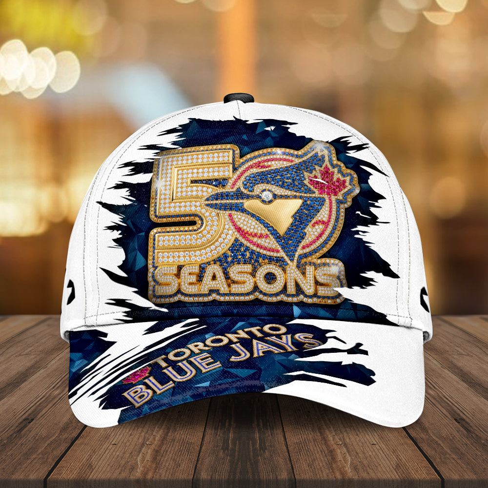 Toronto Blue Jays 50th Anniversary Classic Cap – GNE7526