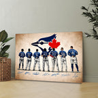 Toronto Blue Jays Rectangle Canvas With Inner Frame – MAITM13662