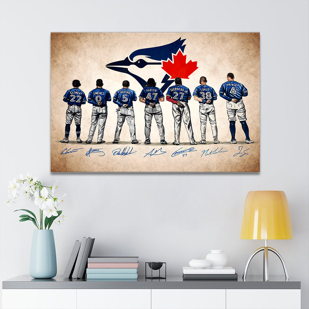 Toronto Blue Jays Rectangle Canvas With Inner Frame – MAITM13662
