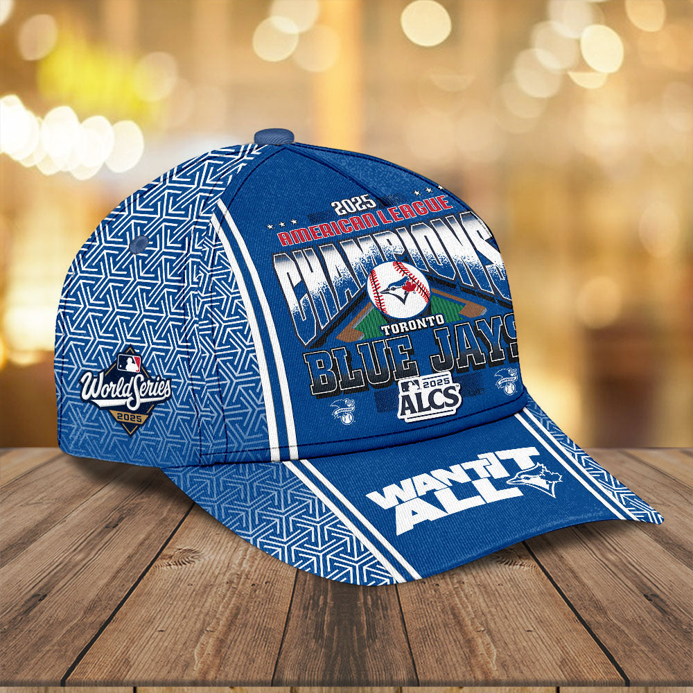 Toronto Blue Jays 2025 American League Champions Classic Cap – TANTN18578