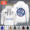 Personalized Toronto Blue Jays World Series 2025 2D Quarter Zip Hoodie – TANTN18632