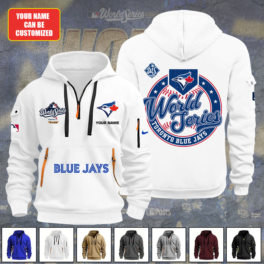 Personalized Toronto Blue Jays World Series 2025 2D Quarter Zip Hoodie – TANTN18632