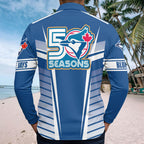 Toronto Blue Jays Zip Polo Shirt – TMTHU4985