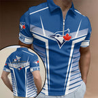 Toronto Blue Jays Zip Polo Shirt – TMTHU2407
