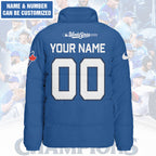 Personalized Toronto Blue Jays 3D Stand Collar Puffer Jacket – GNENEW734