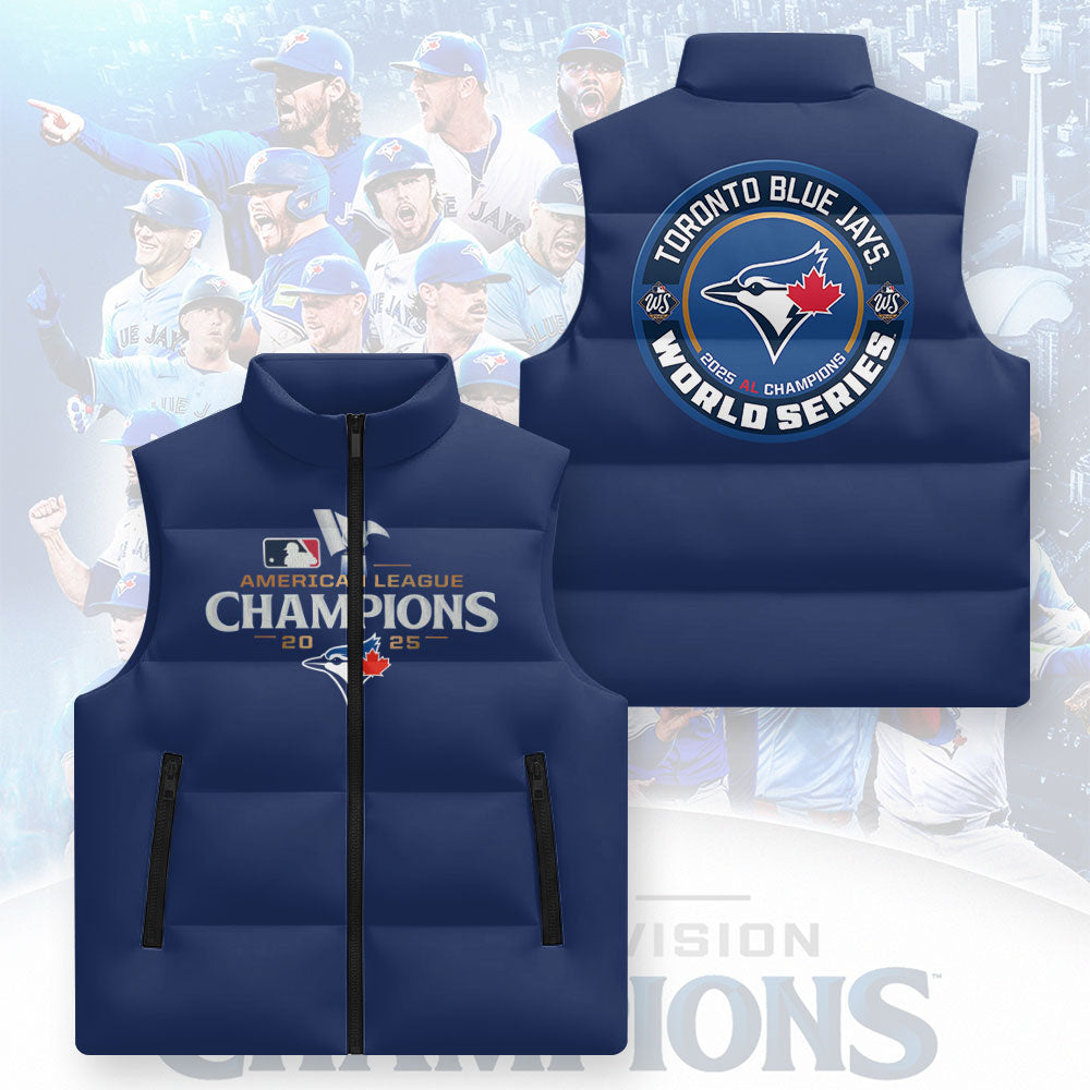 Toronto Blue Jays 3D Sleeveless Down Jacket – GNENEW763