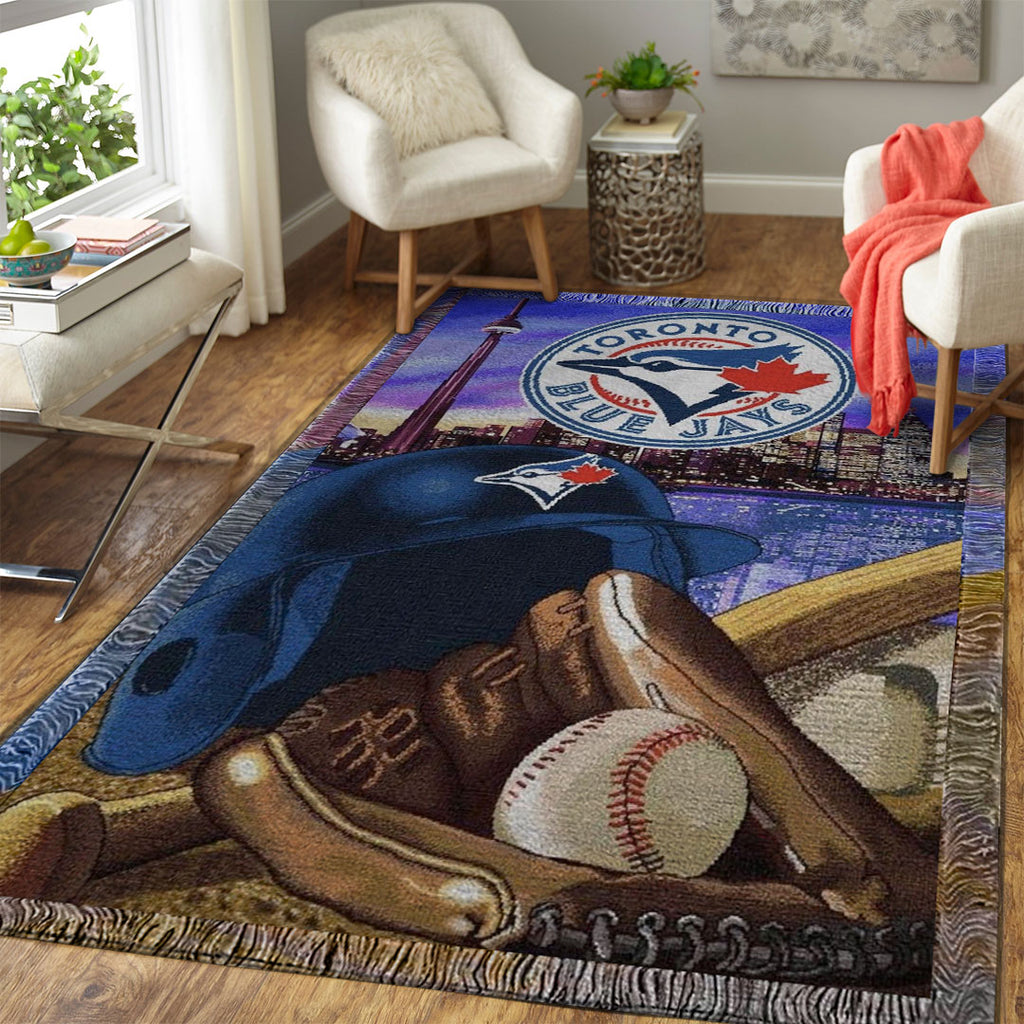 Toronto Blue Jays Rectangular Rug – GNENEW782