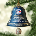 Toronto Blue Jays 2025 American League Champions Custom Shape 2-sided Acrylic Ornament – HOATT14734